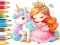 Coloring Book: Unicorn Secret Whisper — безплатна онлайн игра