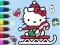 Coloring Book: Hello Kitty Christmas — безплатна онлайн игра