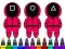 Coloring Book: Squid Game Mask — безплатна онлайн игра