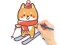 Coloring Book: Skiing Puppy — безплатна онлайн игра