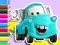 Coloring Book: Mater Cars — безплатна онлайн игра