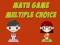 Math Game Multiple Choice — безплатна онлайн игра