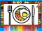 Color and Decorate Dinner Plate — безплатна онлайн игра