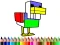 Back To School: Monster Craft Coloring — безплатна онлайн игра