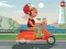 City Scooter Ride Coloring — безплатна онлайн игра