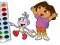 Dora The Explorer Coloring Book — безплатна онлайн игра