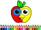 Back To School: Apple Coloring Book — безплатна онлайн игра