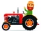 Cartoon Farm Traktors — безплатна онлайн игра