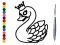 Back To School: Swan Coloring Book — безплатна онлайн игра