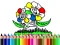 Back to School: Flowers Coloring — безплатна онлайн игра