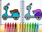 Cute Bike Coloring Book — безплатна онлайн игра