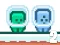 Green and Blue Cuteman 2 — безплатна онлайн игра