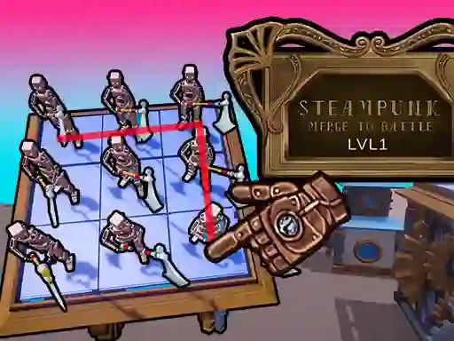 Steampunk Merge To Battle — безплатна онлайн игра