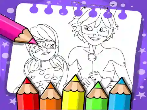 Miraculous Ladybug Coloring Book — безплатна онлайн игра