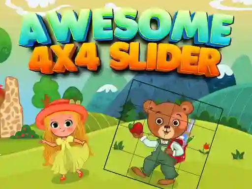 Awesome 4x4 Slider — безплатна онлайн игра