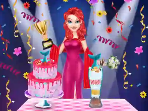 Mermaid Cake Cooking Design — безплатна онлайн игра