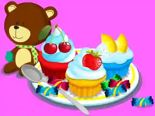 Cooking Colorful Cupcakes — безплатна онлайн игра