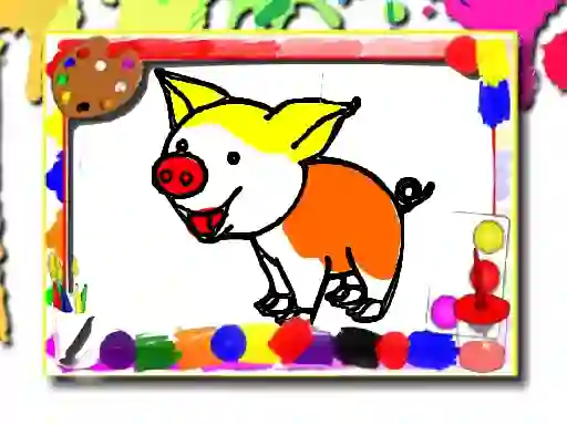 Pigs Coloring Book — безплатна онлайн игра