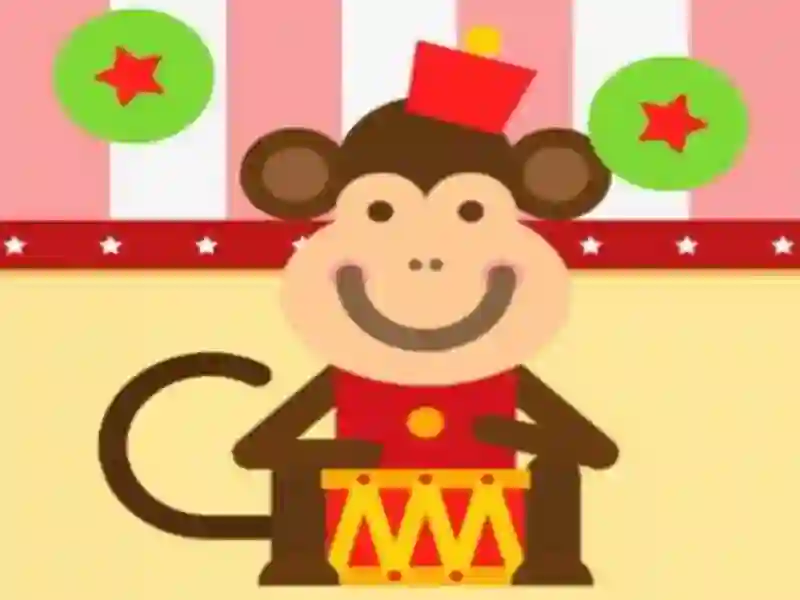 Monkey Drums — безплатна онлайн игра