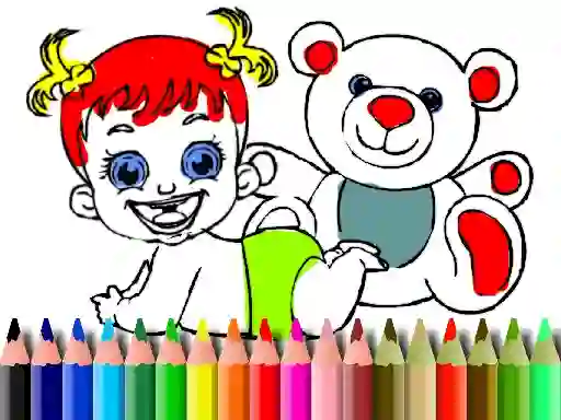 Back To School: Baby Doll Coloring — безплатна онлайн игра