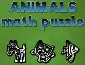 Animals Math Puzzles — безплатна онлайн игра