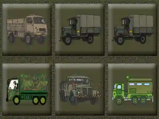 Army Trucks Memory — безплатна онлайн игра