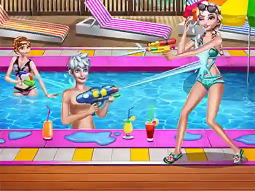 Family Pool Time — безплатна онлайн игра