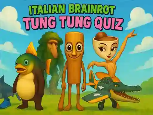 Italian Brainrot tung Tung Quiz — безплатна онлайн игра