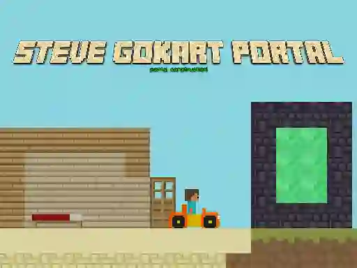 Steve GoKart Portal — безплатна онлайн игра