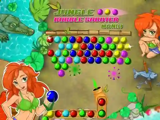 Jungle Bubble Shooter Mania — безплатна онлайн игра