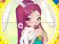Winx bunny style: Round Puzzle — безплатна онлайн игра
