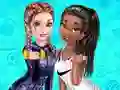 Elsa And Tiana Workout Buddies — безплатна онлайн игра