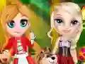 Little Elsa In Red Hood — безплатна онлайн игра
