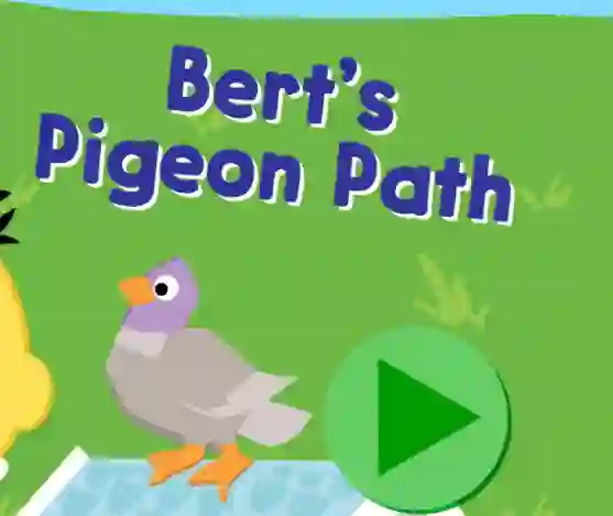 123 Sesame Street: Bert's Pigeon Path — безплатна онлайн игра