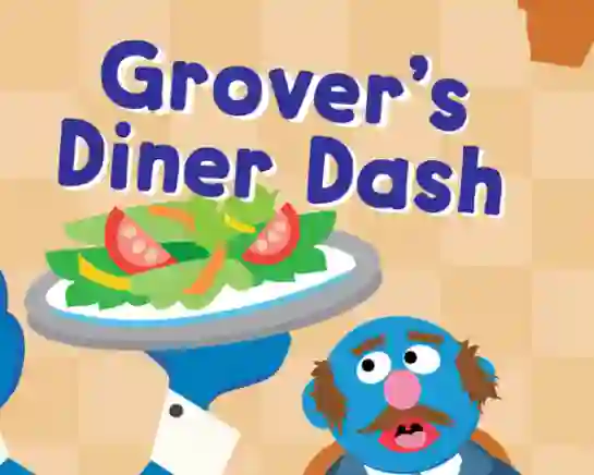123 Sesame Street: Grover's Diner Dash — безплатна онлайн игра