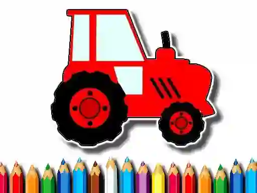 Easy Kids Coloring Tractor — безплатна онлайн игра