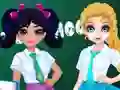 Jacqueline and Eliza School Bag Design Contest — безплатна онлайн игра