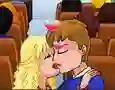 Yellow Bus Kiss — безплатна онлайн игра