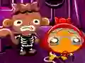 Monkey Go Happy Stage 575 Monkeys Go Halloween — безплатна онлайн игра