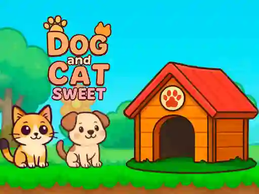 Dog and Cat Sweet — безплатна онлайн игра