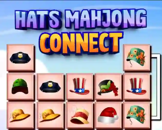 Hats Mahjong Connect — безплатна онлайн игра