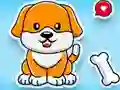 Coloring Book: Cute Dog — безплатна онлайн игра