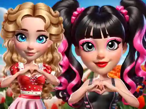 Vibrant Hearts Glamour vs Punk — безплатна онлайн игра