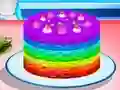 Cooking Rainbow Cake — безплатна онлайн игра
