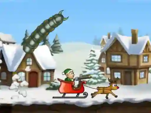 Effing Worms Xmas — безплатна онлайн игра