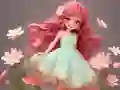 Coloring Book: Flower Dress — безплатна онлайн игра