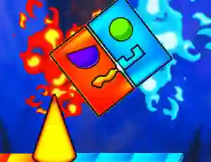 Fire And Water Geometry Dash — безплатна онлайн игра