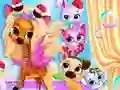 Pets Grooming Bubble Party — безплатна онлайн игра