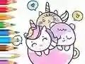 Coloring Book: A Cup Of Unicorn — безплатна онлайн игра