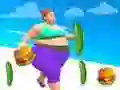 Muscle Girl Calorie Run — безплатна онлайн игра